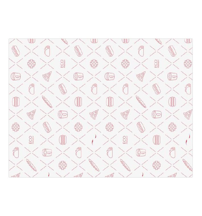 Envuelta Antigrasa Eco Roja 30x40cm (3.000 Uds)