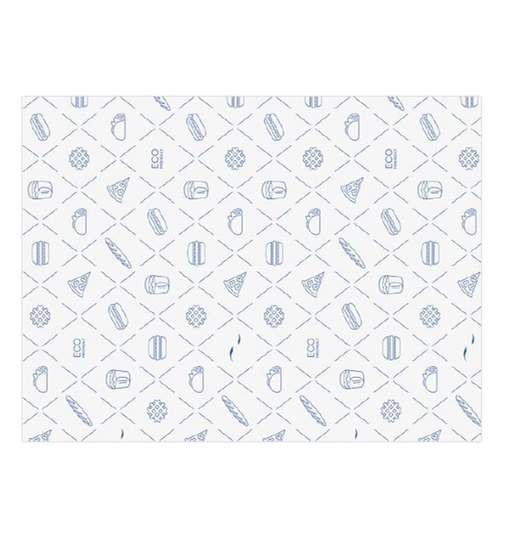 Envuelta Antigrasa Eco Azul 30x40cm (3.000 Uds)