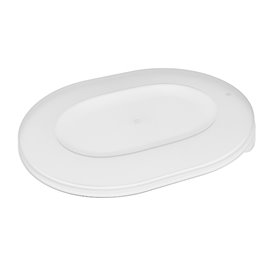 Tapa Bol Reutilizable Durable PP Bio "Revolve"Oval 22x17,4x5cm (36 Uds)