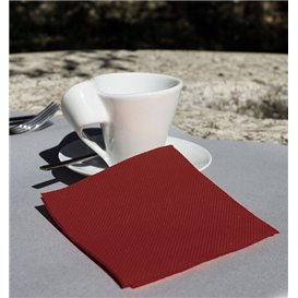 Servilleta de Papel Micropunto 20x20cm 2C Burdeos (2.400 Uds)