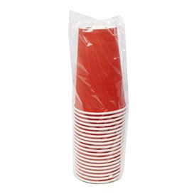 Vaso Cartón "Colores" Rojo 600ml Ø9,4cm (320 Uds)