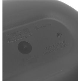 Bol Reutilizable Durable PP Bio Gris "Revolve" 1000ml 22x17,4x5cm (1 Ud)