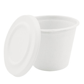 Tapa para Tarrina 425ml Caña de Azúcar Blanca (50 Uds)