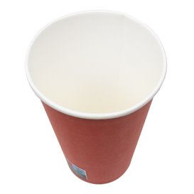 Vaso Cartón "Colores" Rojo 600ml Ø9,4cm (320 Uds)