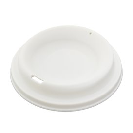 Tapa Reutilizable Durable PP Crema para Vaso Ø9,6cm (50 Uds)