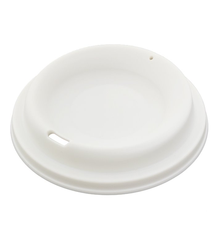 Tapa Reutilizable Durable PP Crema para Vaso Ø9,6cm (50 Uds)