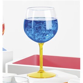 Copa Reutilizable Durable TT Pie Amarillo para Gin Tonic 580ml (6 Ud)