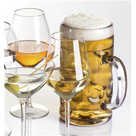 Jarra Reutilizable Durable SAN para Cerveza Ø10,5cm 1.000ml (6 Uds)