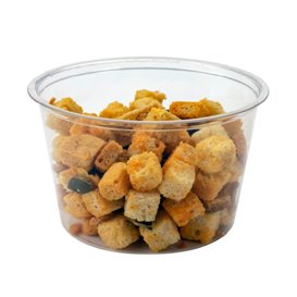 Tarrina PLA Transparente para Salsas 120ml Ø7,0cm (100 Uds)