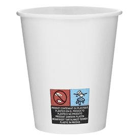 Vaso Cartón 6Oz/180ml Blanco Ø7,0cm (20 Uds)