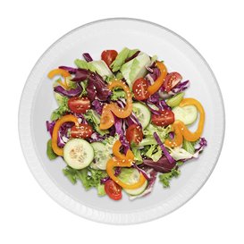 Plato Hondo Reutilizable Económico PS Blanco Ø22cm (250 Uds)