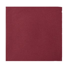 Servilleta Cocktail de Papel Punta-Punta 20x20cm 2C Burdeos (2.400 Uds)