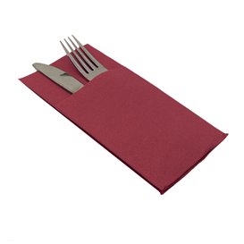 Servilleta Canguro de Papel Punta-Punta 40x40cm Burdeos (30 Uds)
