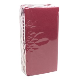 Servilleta Canguro de Papel Punta-Punta 40x40cm Burdeos (480 Uds)