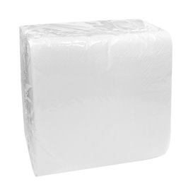 Servilleta de Papel con Cenefa 30x30cm 1C Blanca (9.600 Uds)