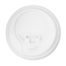Tapa SIP de PS para Vaso Cartón Blanca Ø7,3cm (1.000 Uds)