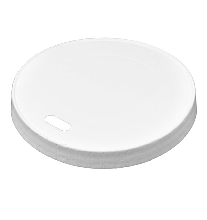 Tapa Travel con Agujero de Papel Blanca Ø8,0cm (1.000 Uds)