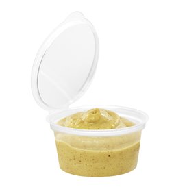 Tarrina Redonda Bisagra PP Transparente 30ml (50 Uds)