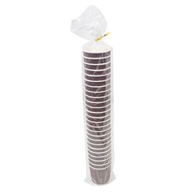 Vaso Cartón Rizado Kraft 4Oz/110ml (500 Uds)