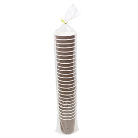 Vaso Cartón Rizado Kraft 8Oz/230ml (500 Uds)