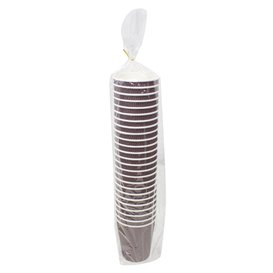 Vaso Cartón Rizado Kraft 12Oz/340ml (25 Uds)