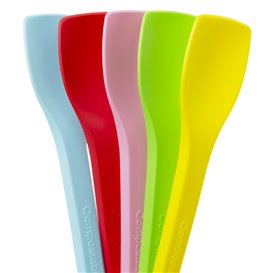 Cucharilla de Helado Colores CPLA 10cm (100 Uds)