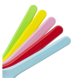 Cucharilla de Helado Colores CPLA 10cm (100 Uds)