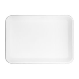 Bandeja Caña de Azúcar Blanca de Azúcar 22,5x16cm (50 Uds)