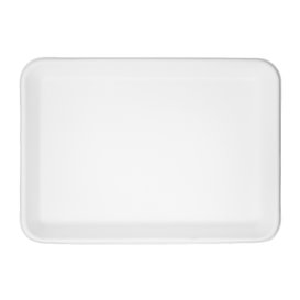 Bandeja Caña de Azúcar Blanca de Azúcar 24,5x17,5cm (50 Uds)