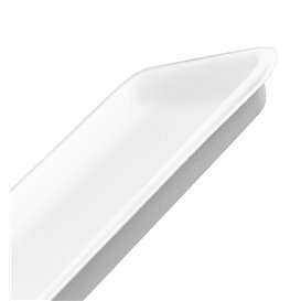Bandeja Caña de Azúcar Blanca de Azúcar 24,5x17,5cm (50 Uds)