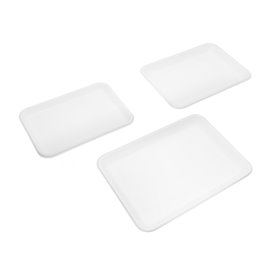 Bandeja Caña de Azúcar Blanca de Azúcar 24,5x17,5cm (50 Uds)