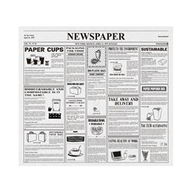 Envuelta Antigrasa "Periodico" 28x31cm (1000 Uds)