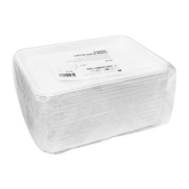 Bandeja Caña de Azúcar Blanca 20,5x14,5cm (500 Uds)