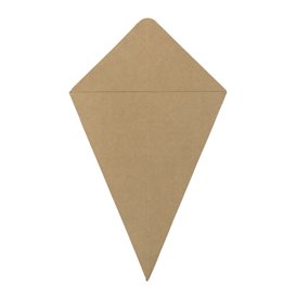 Cono Kraft Pestaña para Salsa 19,5cm 100g (50 Uds)