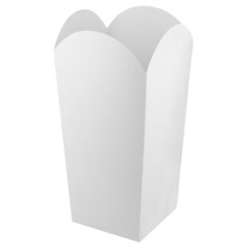 Caja Palomitas Pequeña Blanca 45gr 6,5x8,5x15cm (25 Uds)