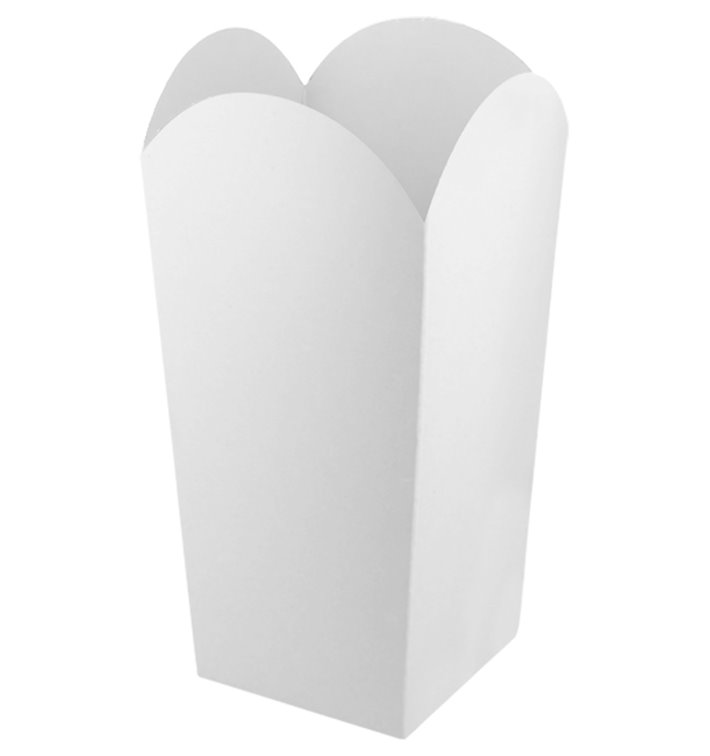 Caja Palomitas Pequeña Blanca 45gr 6,5x8,5x15cm (25 Uds)