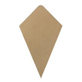 Cono Kraft Pestaña para Salsa 19,5cm 100g (50 Uds)