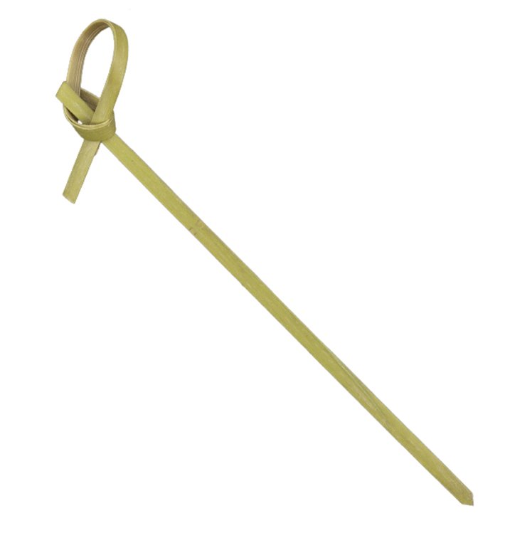 Pinchos de Bambú Lazo Natural 10cm en Expositor (250 Uds)