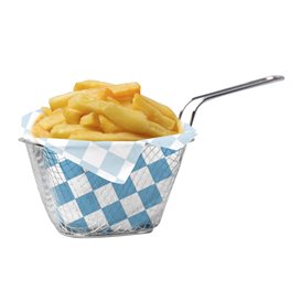 Envuelta Antigrasa “Vichy” Azul 20x24,5cm (1.000 Uds)