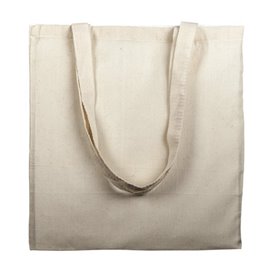 Bolsa Algodón Asa Larga Beige 38x42cm (25 Uds)