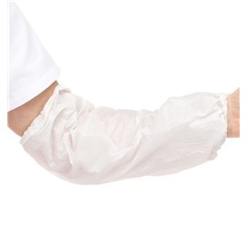 Manguitos en Polietileno 18x44cm G80 Blanco (1.000 Uds)