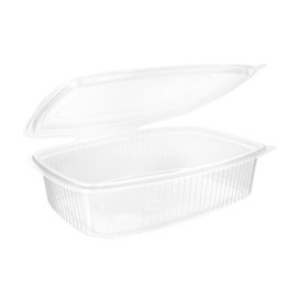 Tarrina Tapa Alta Bisagra PP 1500ml Microondas (25 Uds)