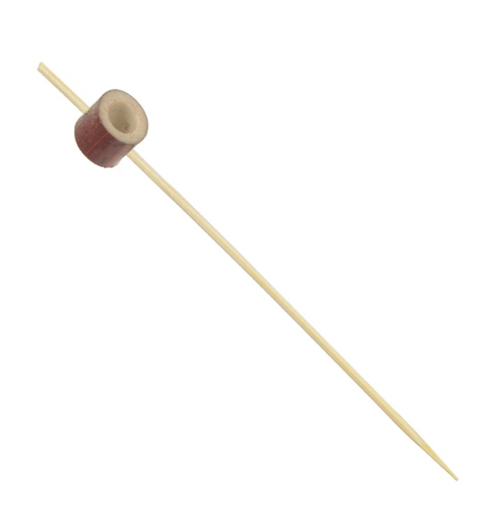 Pincho de Bambú Anillo Rojo 12cm (1000 Uds)