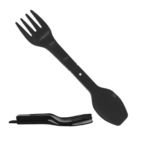 Cuchara-tenedor negra