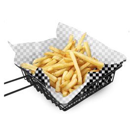 Envuelta Antigrasa “Vichy” Negro 31x42cm (1.000 Uds)