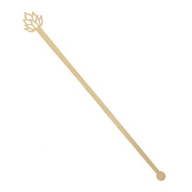Agitador de Bambú Flor de Loto para Bebida 18cm (600 Uds)
