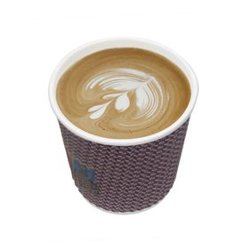 Vaso Cartón Rizado Kraft 4Oz/110ml Ø6,2cm (500 Uds)