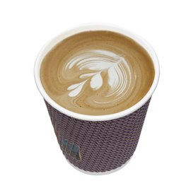 Vaso Cartón Rizado Kraft 7Oz/200ml Ø7,3cm (25 Uds)