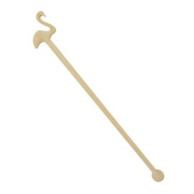 Agitador de Bambú Flamenco Rosa para Bebida 14cm (50 Uds)