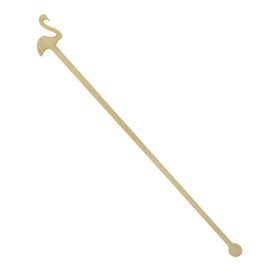 Agitador de Bambú Flamenco Rosa para Bebida 18cm (50 Uds)